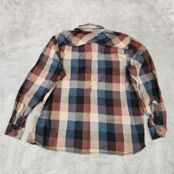 North River Men's XL Plaid‎ Long Sleeve Button Down Western Shirt - Picture 2 of 5